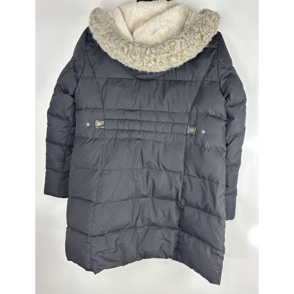 Lauren Ralph Lauren Down Puffer Coat Sherpa Faux Fur Hood Black Women's Size XL - Picture 11 of 16